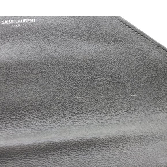 Yves Saint Laurent Monogram College Matelasse Chevron Leather Chain Shoulder Bag - Picture 10 of 13